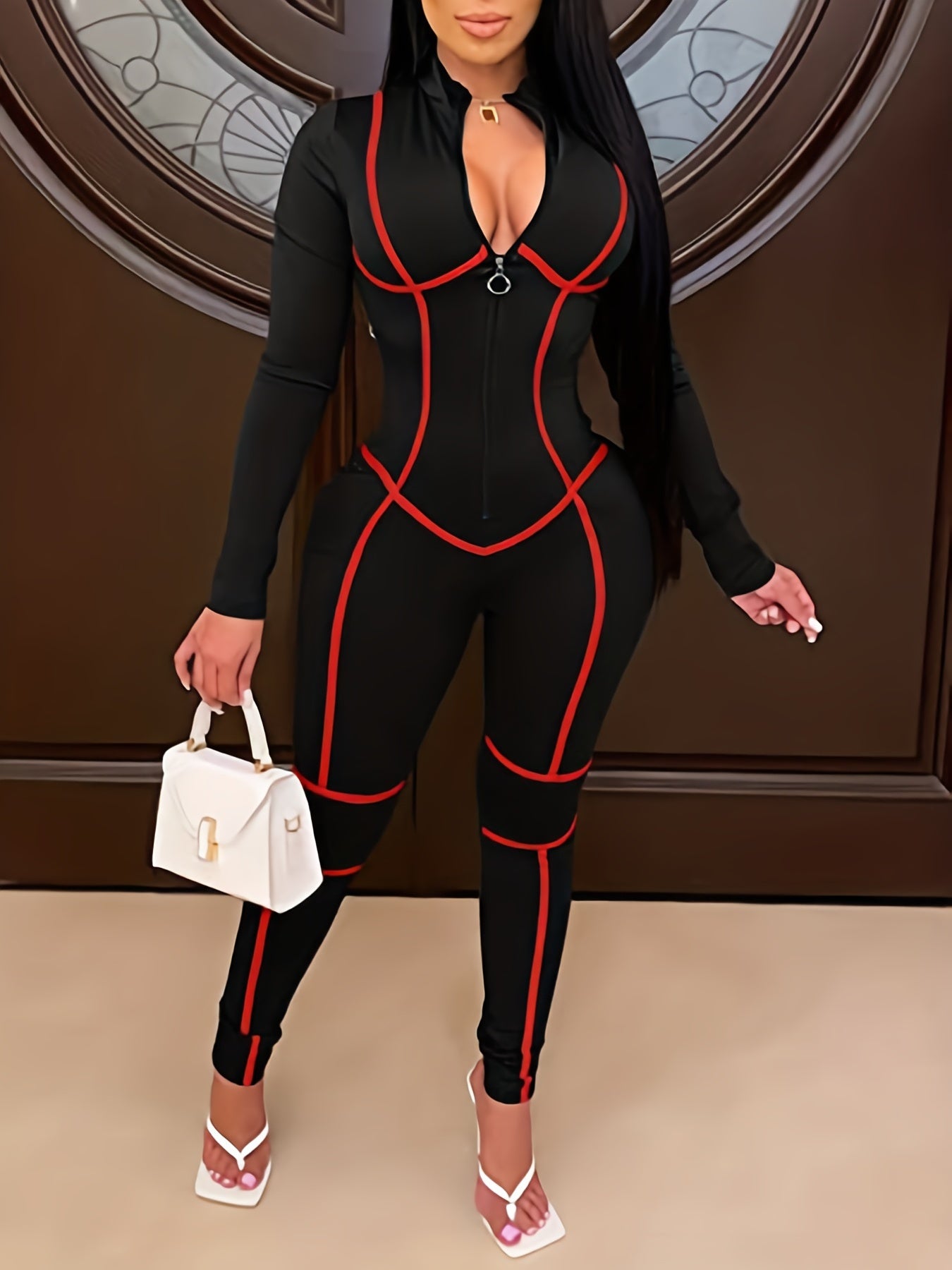 Allure High-Neck Zip Jumpsuit