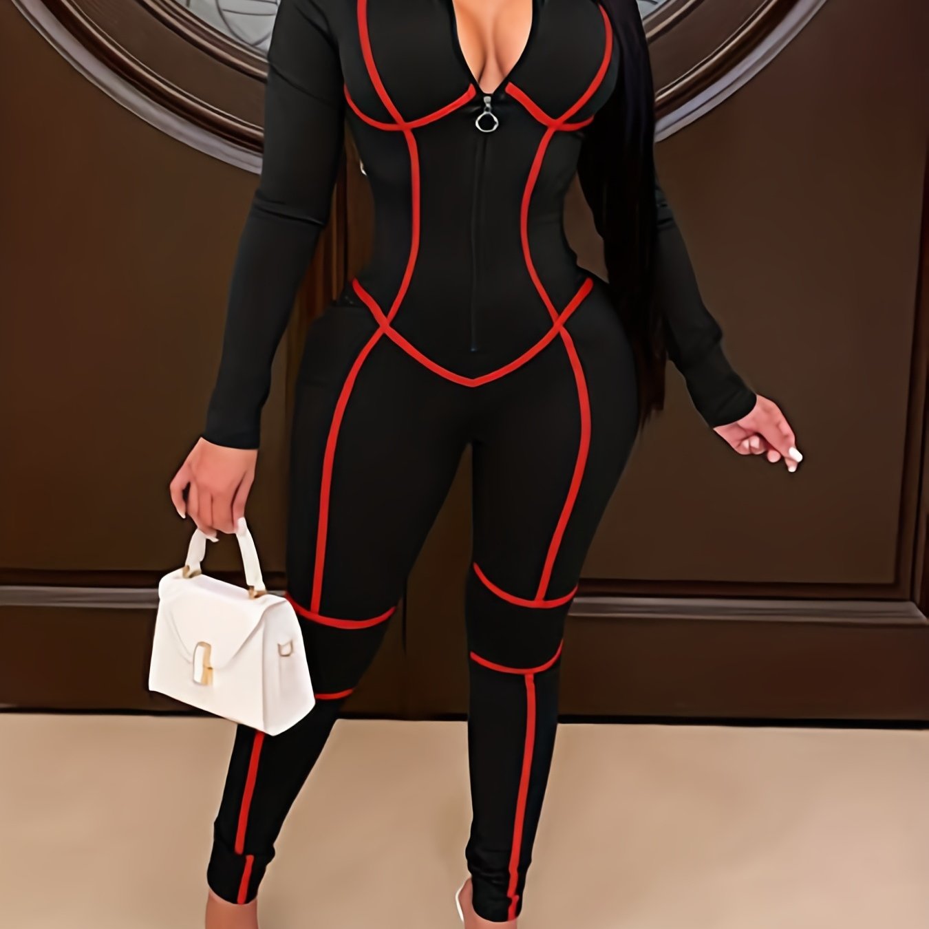 Allure High-Neck Zip Jumpsuit