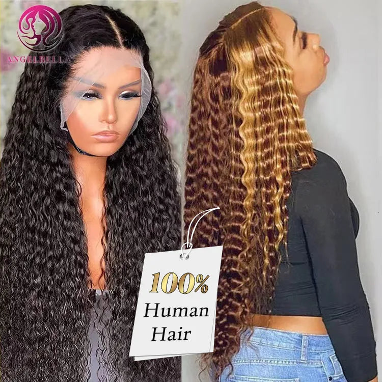 HD Lace Wig 100% Virgin Human Hair Highlight Transparent Lace Front Wig Original Human Hair Women Wig Natural Hair