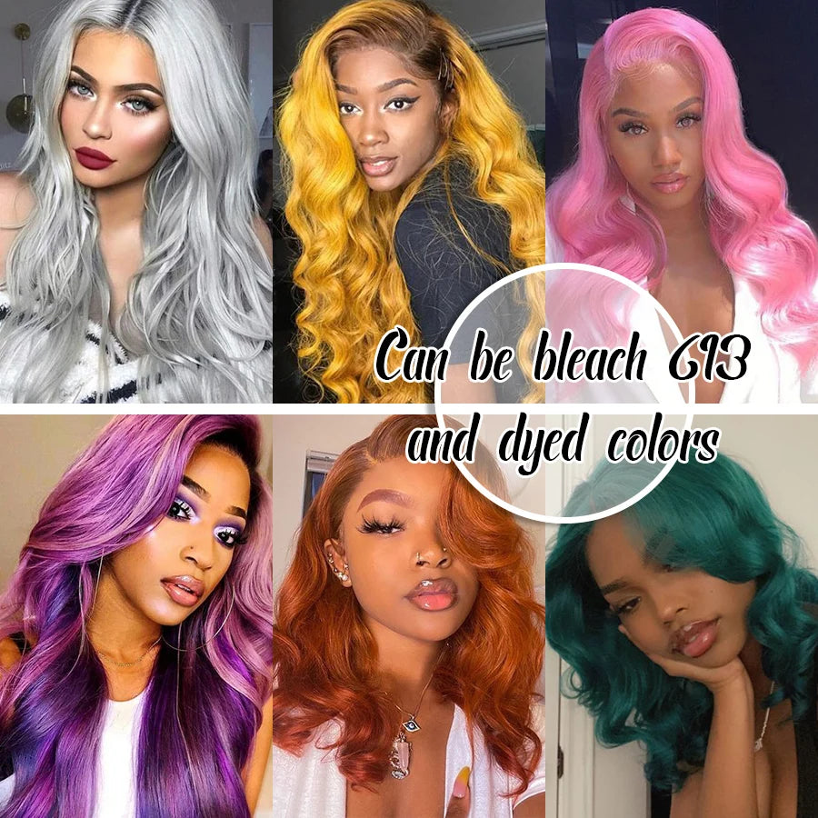 HD Lace Wig 100% Virgin Human Hair Highlight Transparent Lace Front Wig Original Human Hair Women Wig Natural Hair