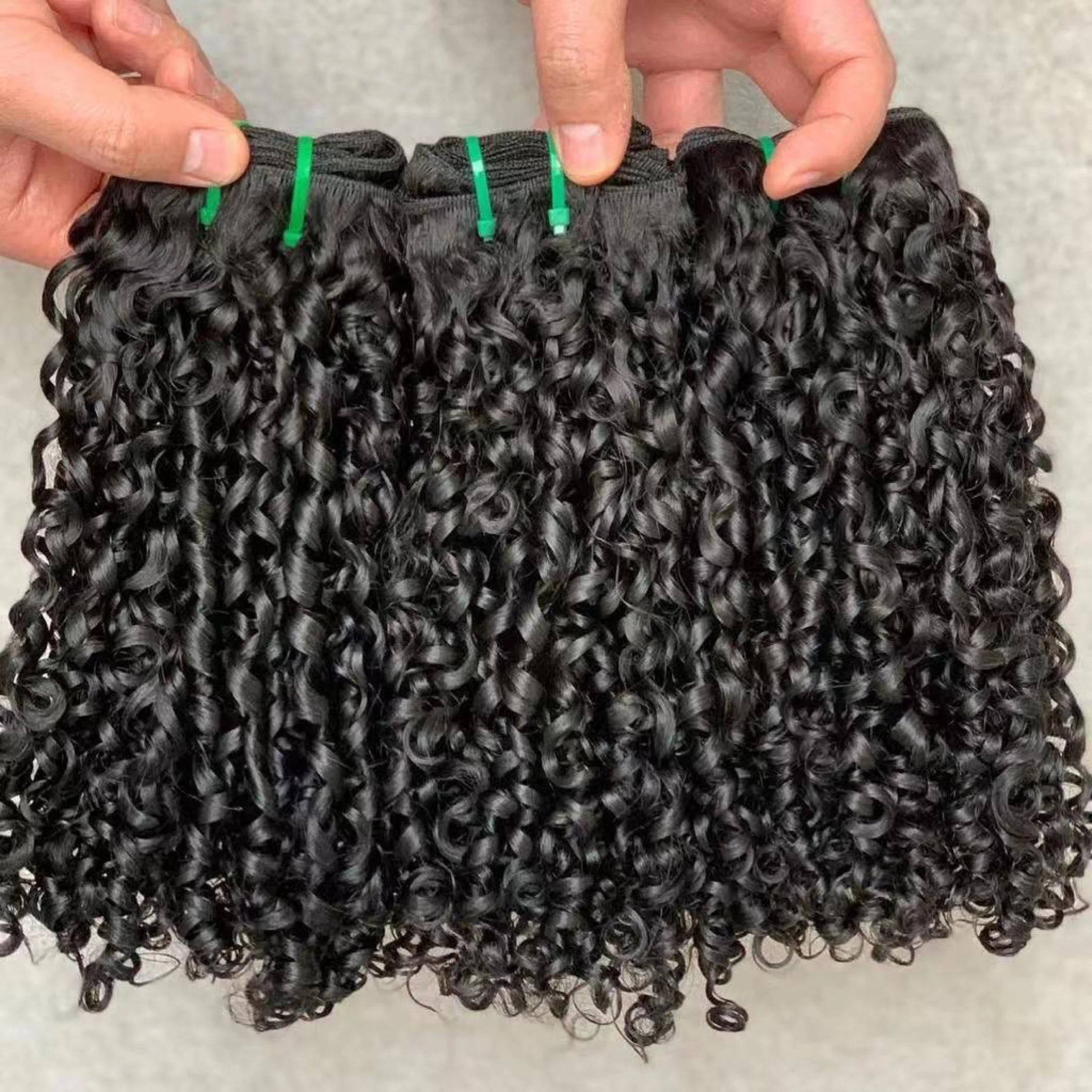 Unprocessed Raw Indian Burmese Vietnamese Human Hair Extensions Bundles Full Cuticle Aligned Double Weft Raw Burmese Curly Hair