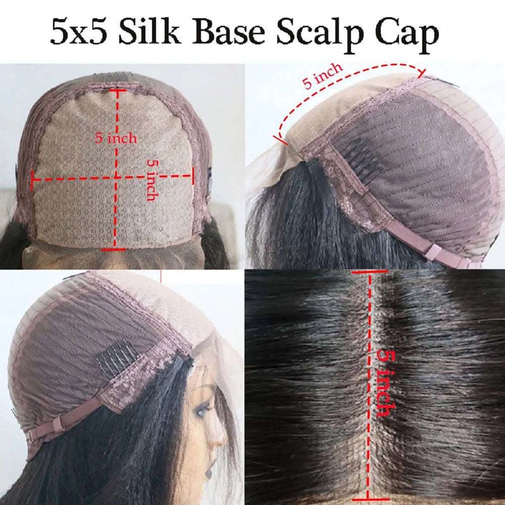 Auburn Body Wave Glueless Lace Wig with Bangs