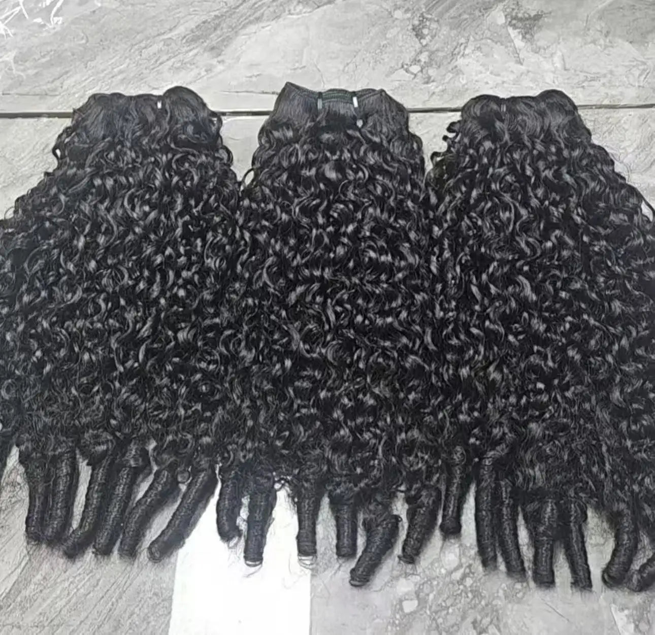 Unprocessed Raw Indian Burmese Vietnamese Human Hair Extensions Bundles Full Cuticle Aligned Double Weft Raw Burmese Curly Hair