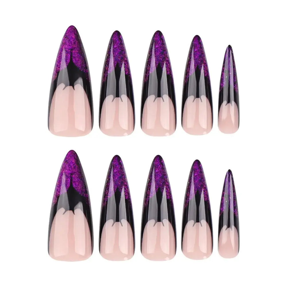 Visual Impact Halloween Press on Nails Various Styles Detachable Halloween Fake Nails Festive Atmosphere DIY