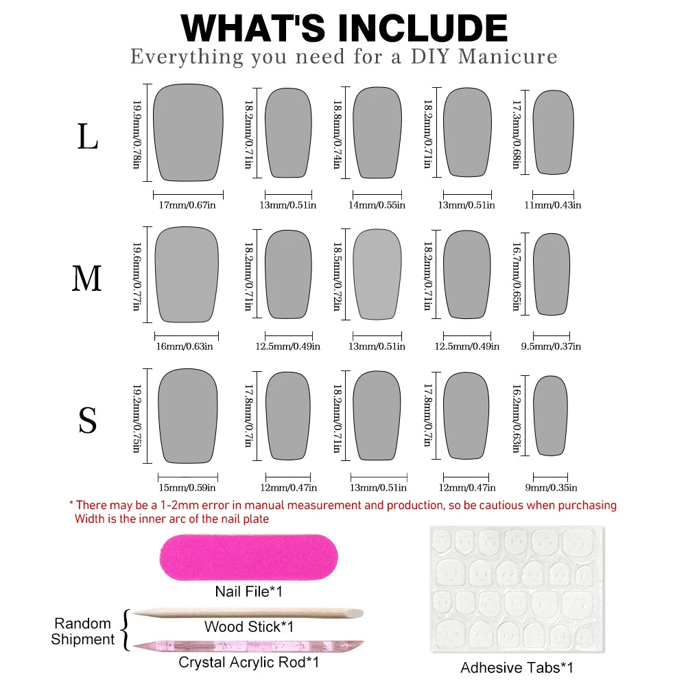 Handmade Press on Nails Color Blending Golden False Nails Square Head Girl Press on Nail Wearable Detachable Nail Tips 10pcs