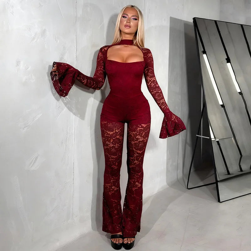 Belluxe Lace Bodysuit Jumpsuit