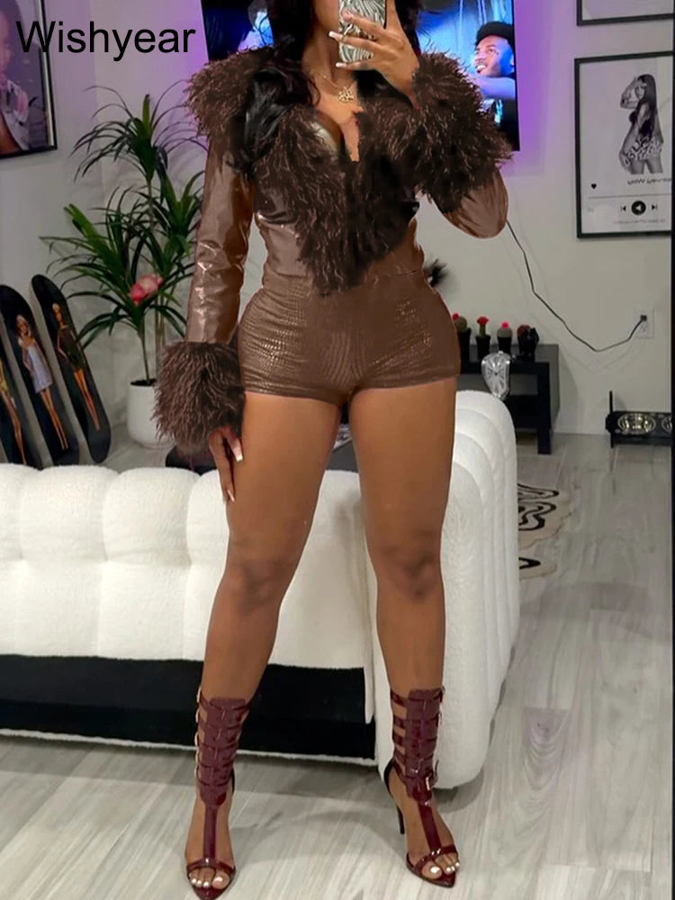 Faux Leather Skinny Pants – Mid-Waist Stretch PU Leggings”