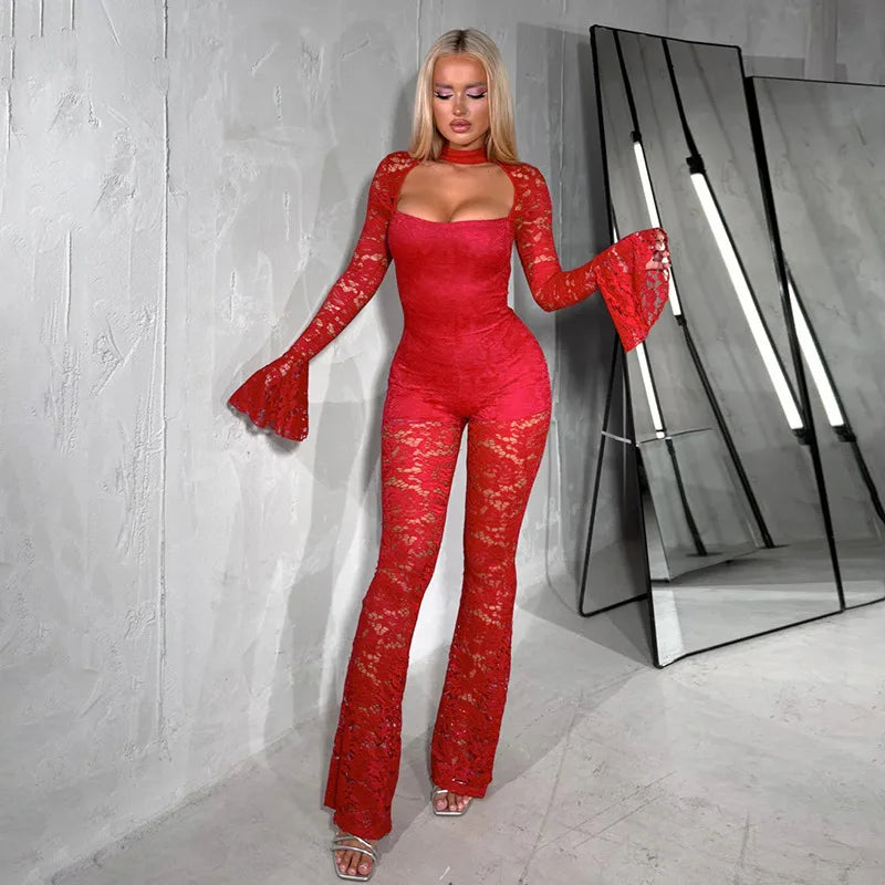 Belluxe Lace Bodysuit Jumpsuit