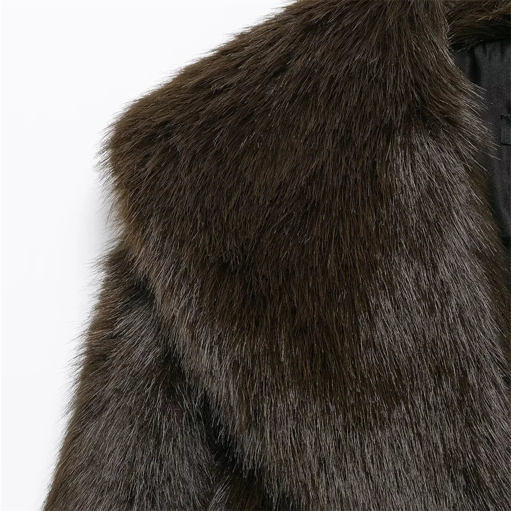 women's coat jacket with collar and waistband long sleeved solid color autumn new warm and windproof coat jacket