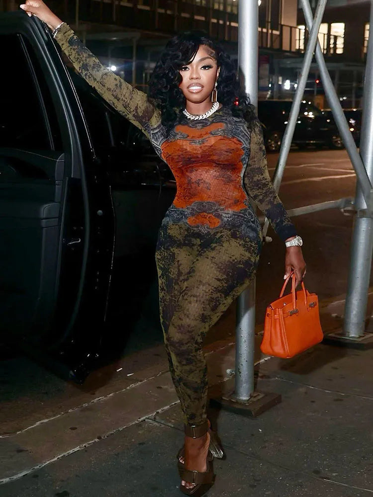 VibeFit Tie-Dye Jumpsuit