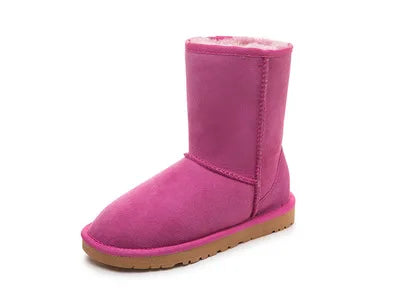 Natural Fur Classic Genuine Sheepskin Women Boots Women Shoes Women Flats Boots Women's Winter Wool Warmth Woman Snow Boots