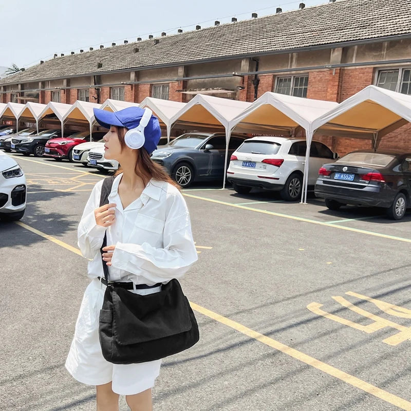 Women's Messenger Bag Vintage Handbag Canvas Teenager Shoulder Tote Bags Casual Handbag Crossbody Bag