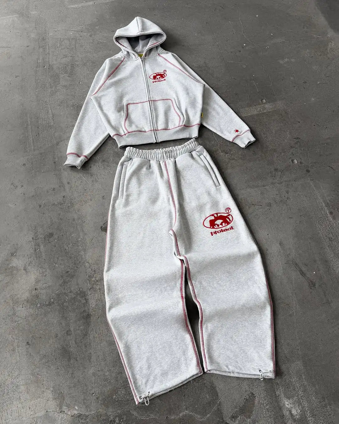 2 Piece Hooded Crop Top Wide Leg Joggers Set Women Casual Sportswear Track Suit with Embroidery  2 Piece Sets Womens Outfits