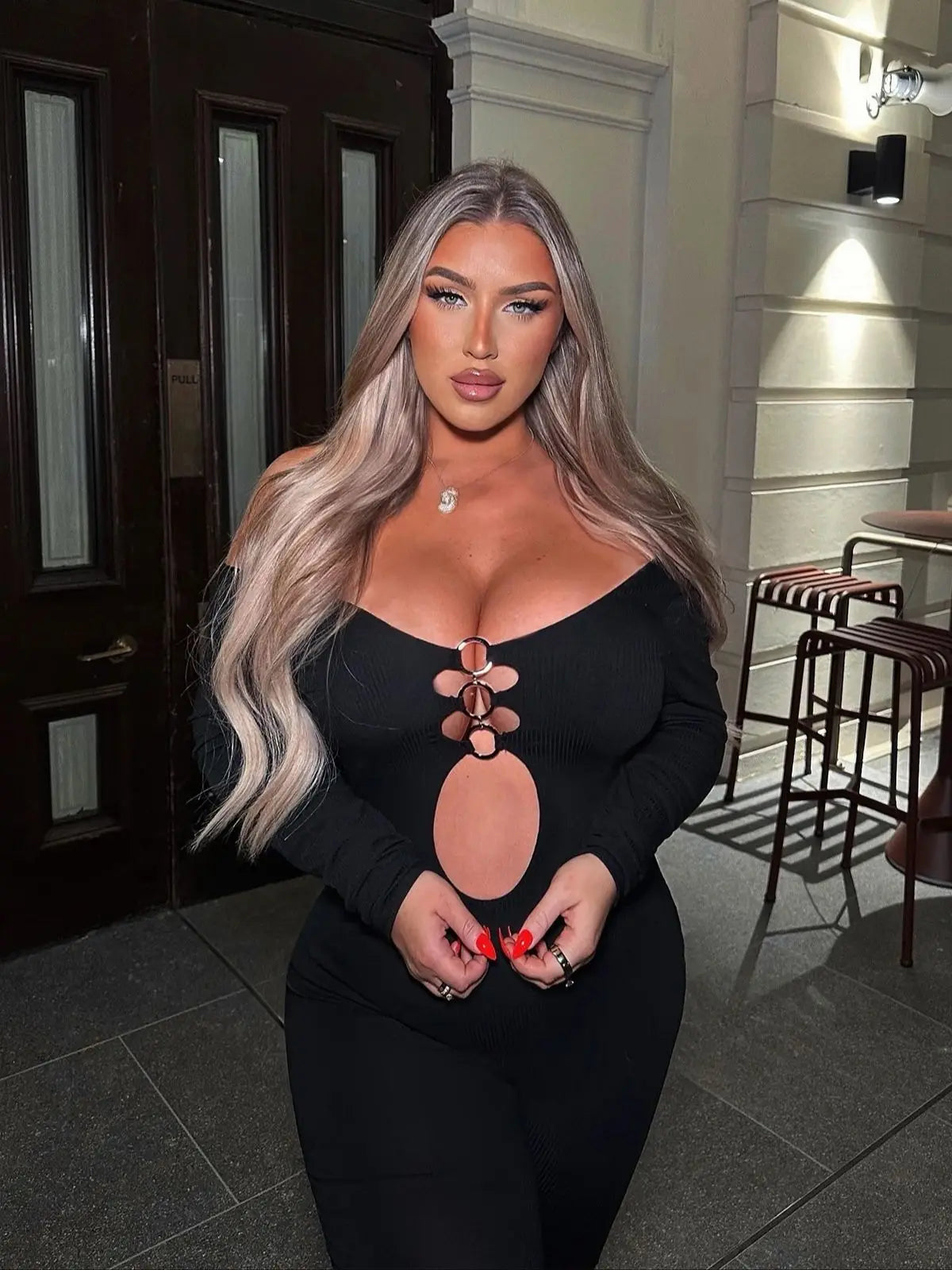 VibeLink Cut-Out Jumpsuit