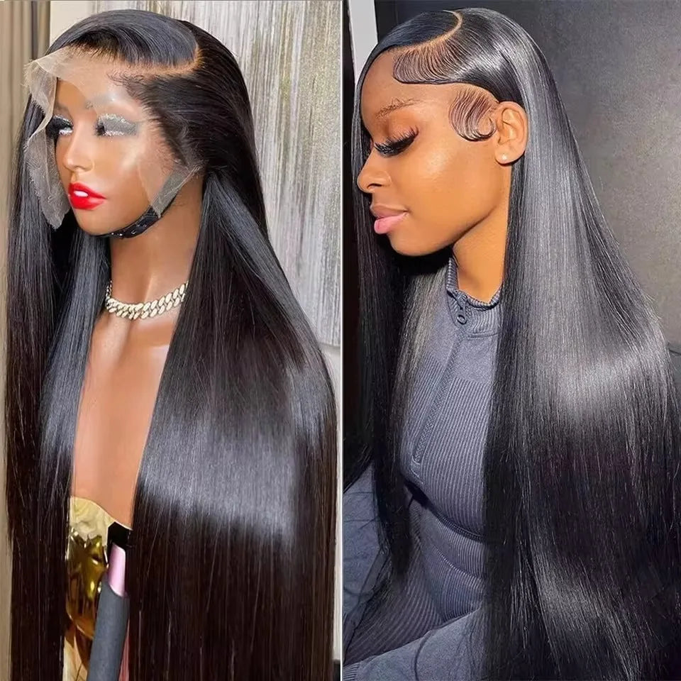 Bone Straight HD Transparent Lace Front Human Hair Wig (13x6 / 13x4)