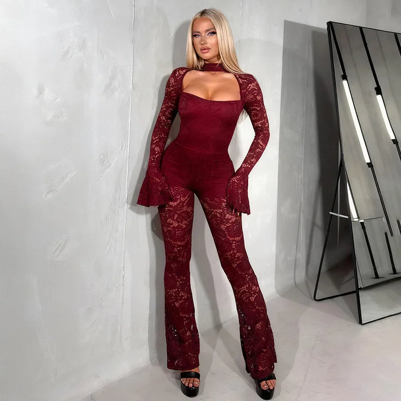 Belluxe Lace Bodysuit Jumpsuit