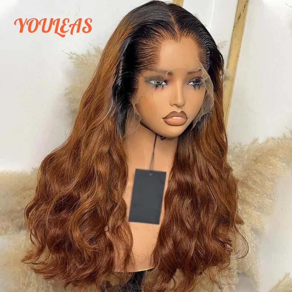 Lagos Hairline Ombre 1b30 Blonde Color Wig Human Hair Body Wave 13x4 Lace Frontal Human Hair Brazilian Hair