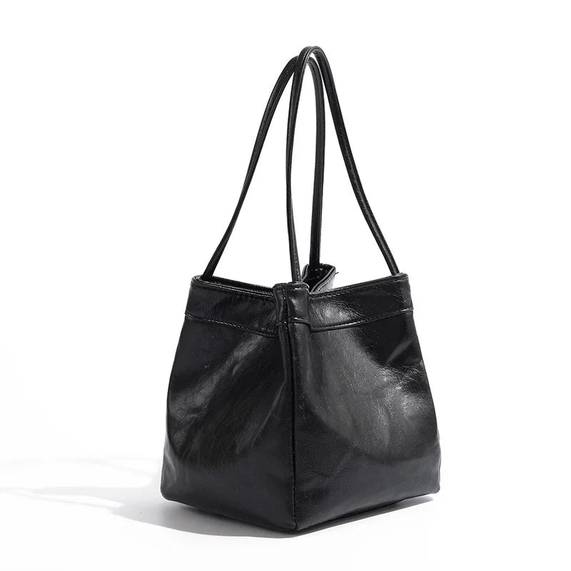 Bucket Bag for Women New Fashion Simple Handbag Classic Versatile Trendy Top-Handle Bags Small Bag