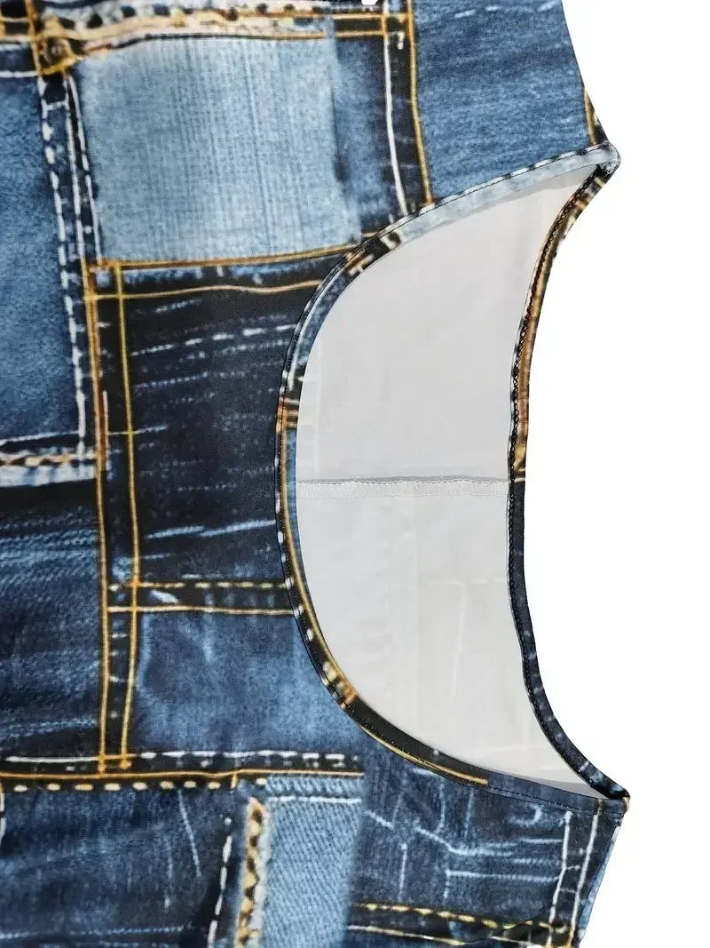 Plus Size 1XL-5XL Women  Popular Large Size Printed Dress with Belt Long Sleeve Women's Clothing Fashionable  Long Dres