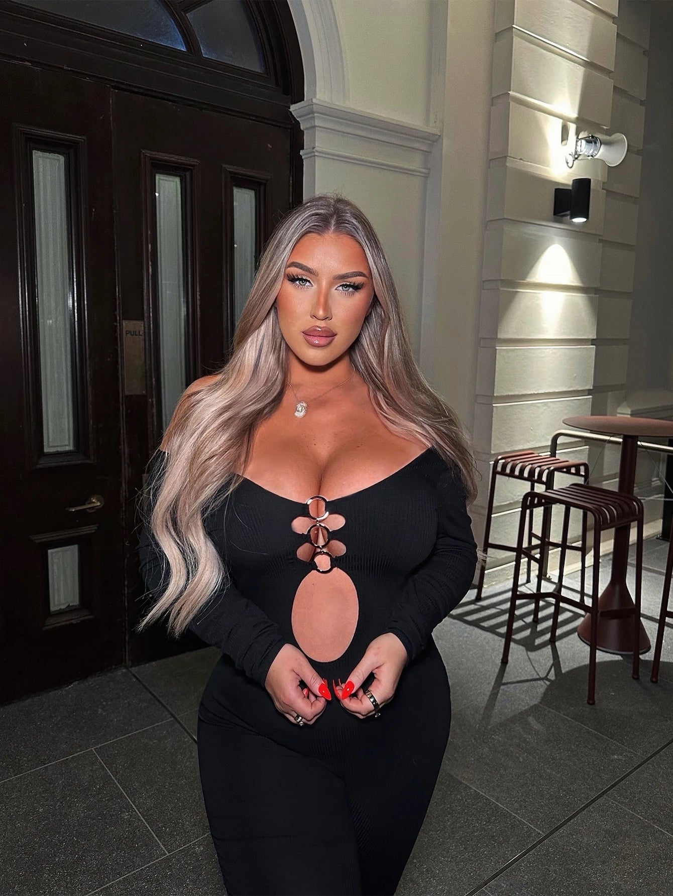 VibeLink Cut-Out Jumpsuit