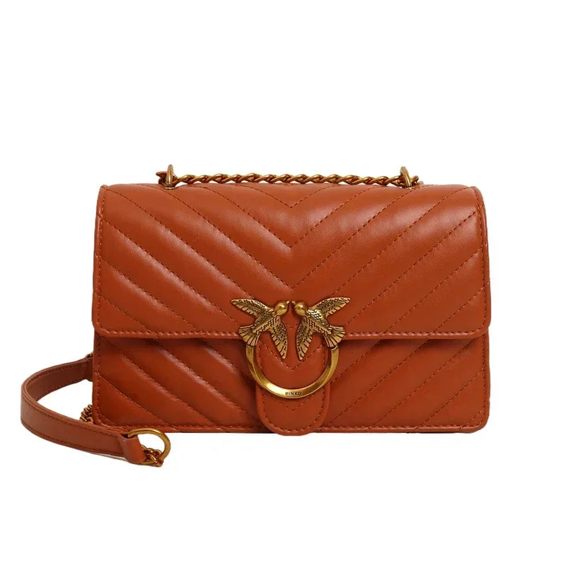 High End Luxury Women Handbag Elegant Leather Tote Fashionable Crossbody Bag Vintage Shoulder Bag Designe