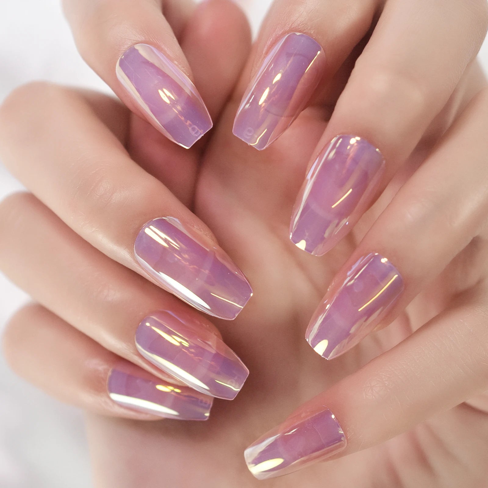 24 pcs press on nail tips short chrome matte  cover fake nails art with tools bag for daily wear