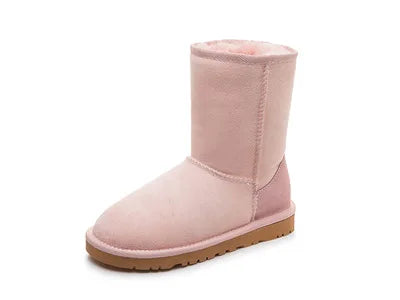 Natural Fur Classic Genuine Sheepskin Women Boots Women Shoes Women Flats Boots Women's Winter Wool Warmth Woman Snow Boots