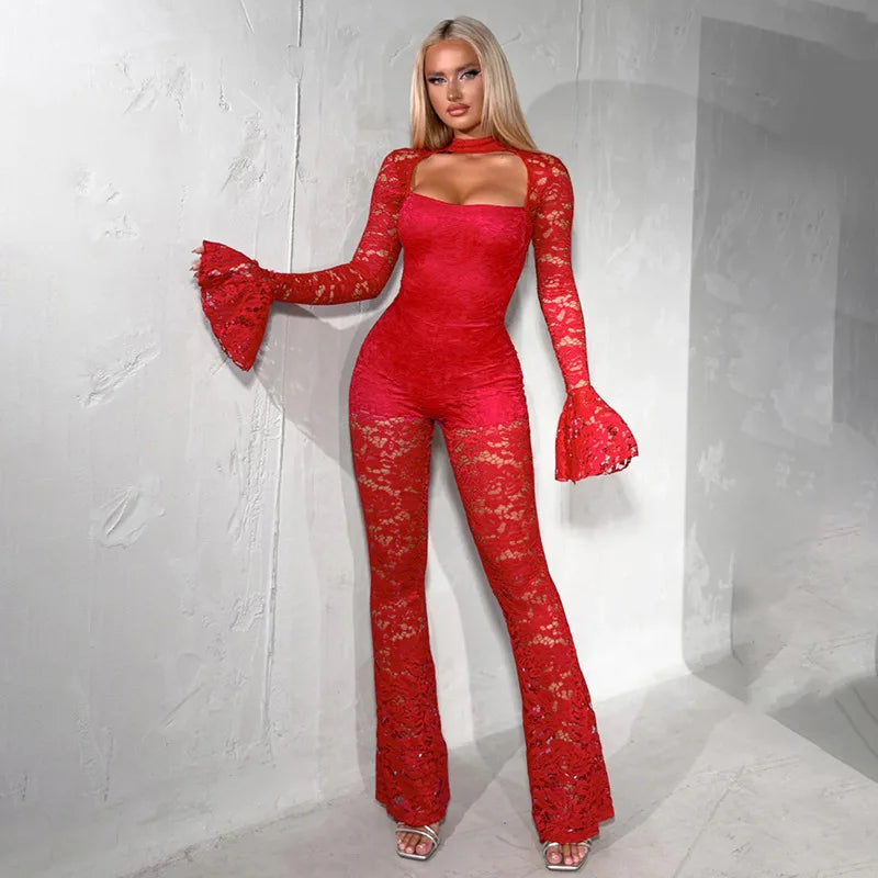 Belluxe Lace Bodysuit Jumpsuit