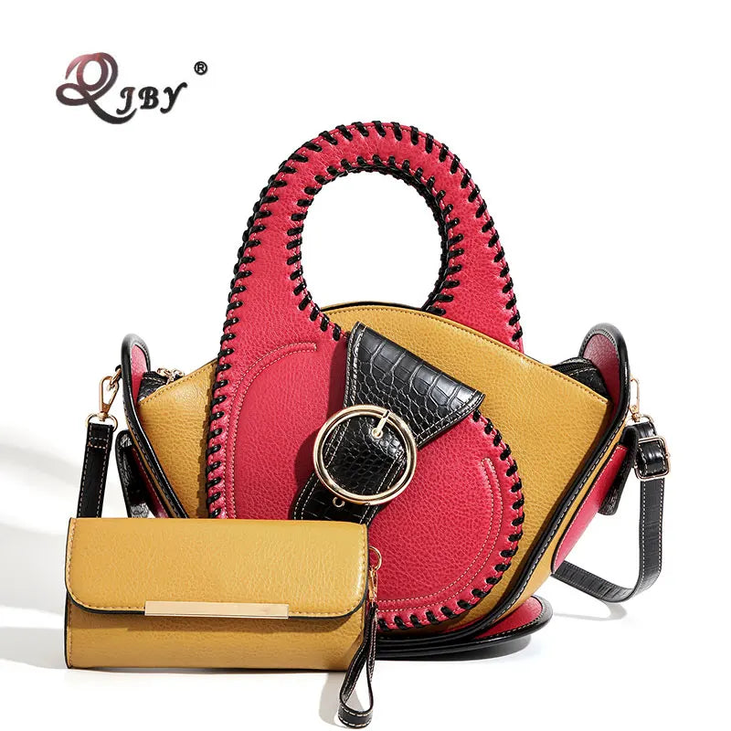 Bag Woman Shoulder Bag High-end Leather Purse Large Capacity Shopping Bag Fashion Designer Women's Top Handle Handbags Crossbody