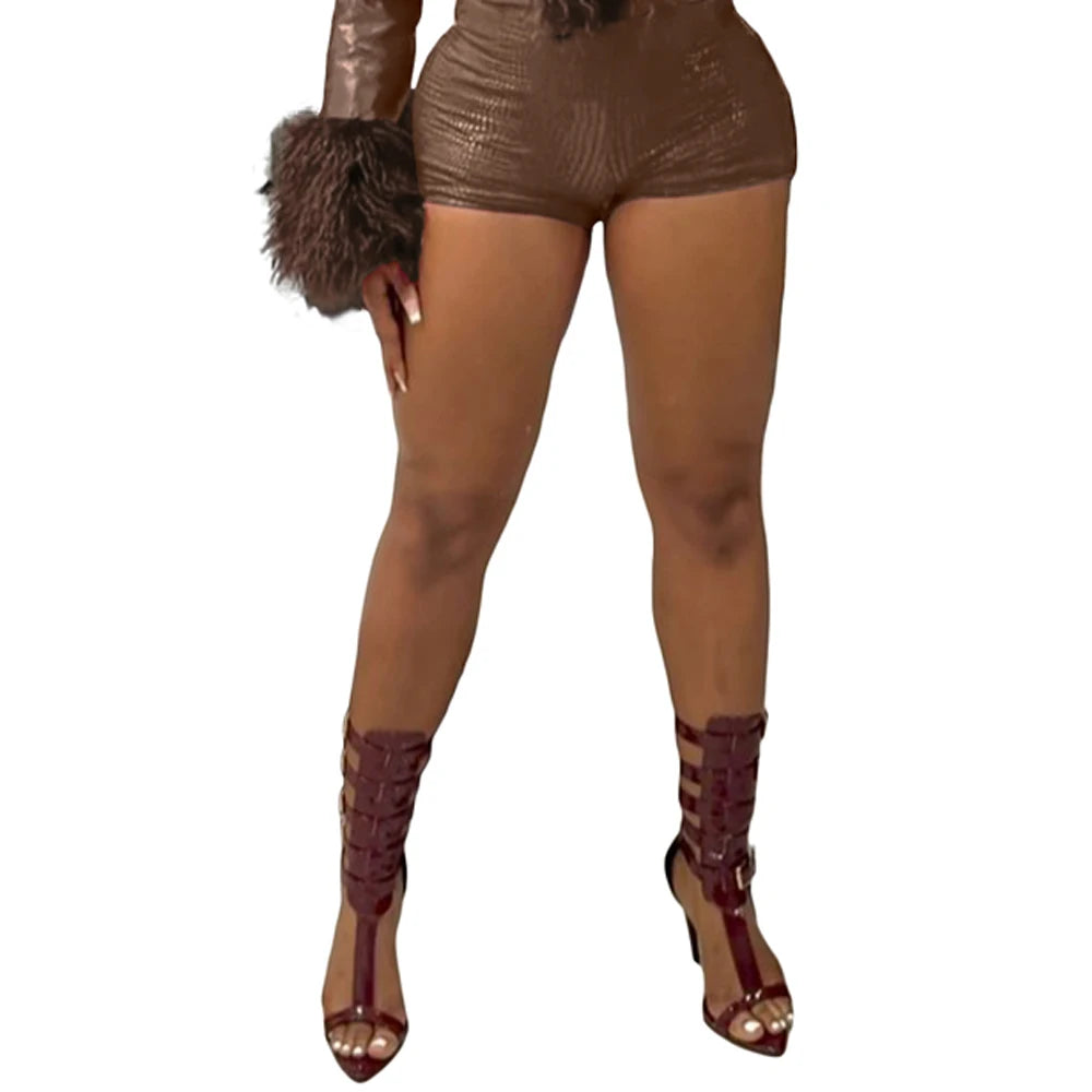 Autumn Winter PU Leather Cropped Jacket with Faux Fur Collar Women Casual Long Sleeve Buckle Coats New Fashion Female Streetwear