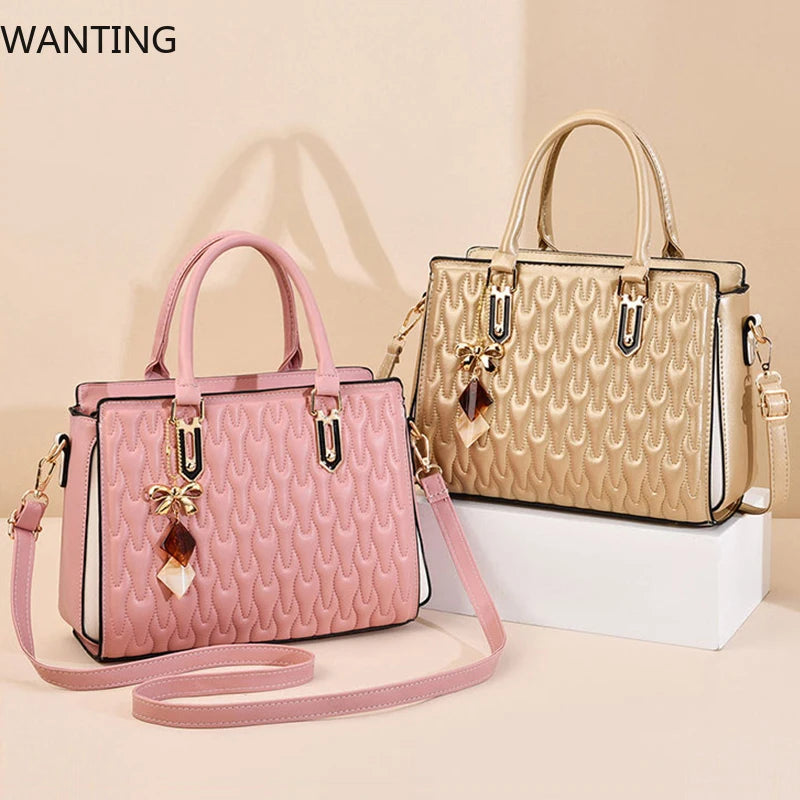 Women's Tote Bag Luxury Designer Fashion Shoulder Bags Large Capacity Graceful Hand Bags for Women Casual Female Handbags