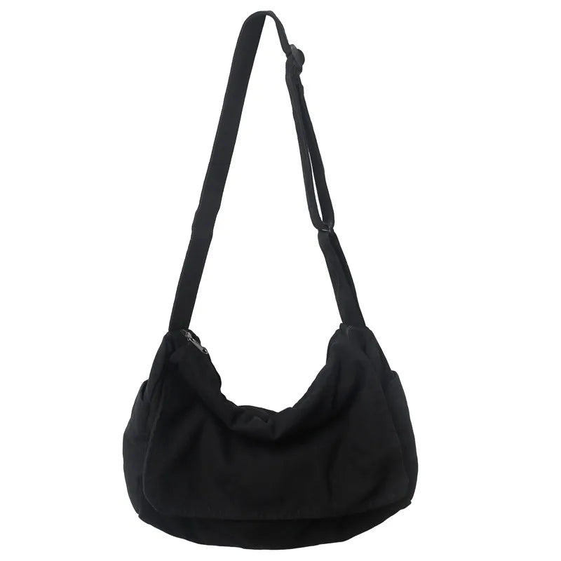 Women's Messenger Bag Vintage Handbag Canvas Teenager Shoulder Tote Bags Casual Handbag Crossbody Bag