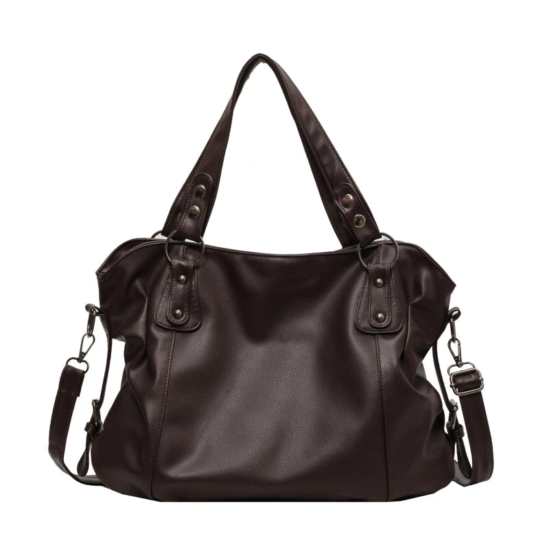 Female Hobo Handbag Large Capacity Shoulder Bags Big Stylsih Casual Tote Bag Ladies A4 Soft Leather Crossbody Bags Business Sac