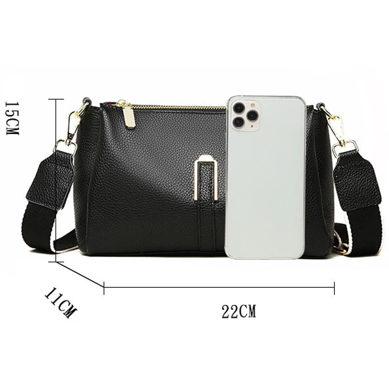 Women's Bag Handbag Fashion Female Messenger Phone Bag 2024 Luxury Cow Leather Women Shoulder Crossbody Bag