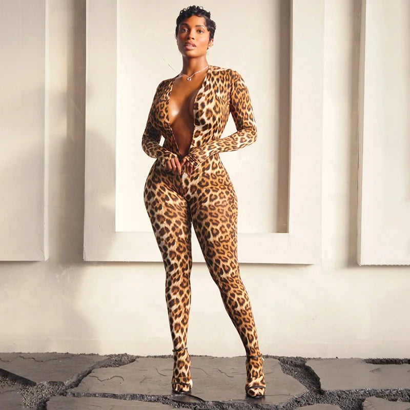 Wild Heart Leopard Jumpsuit