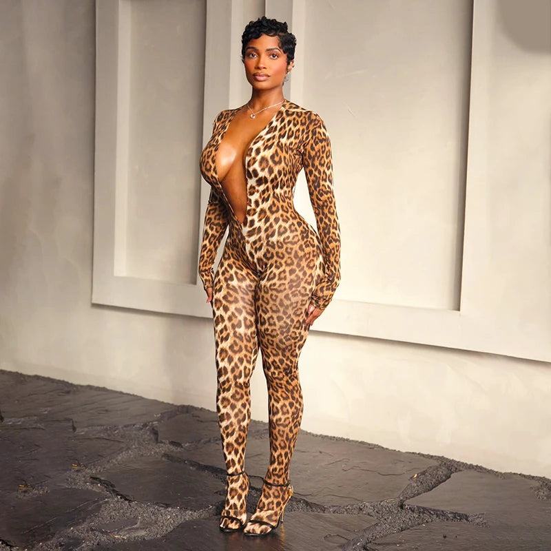 Wild Heart Leopard Jumpsuit