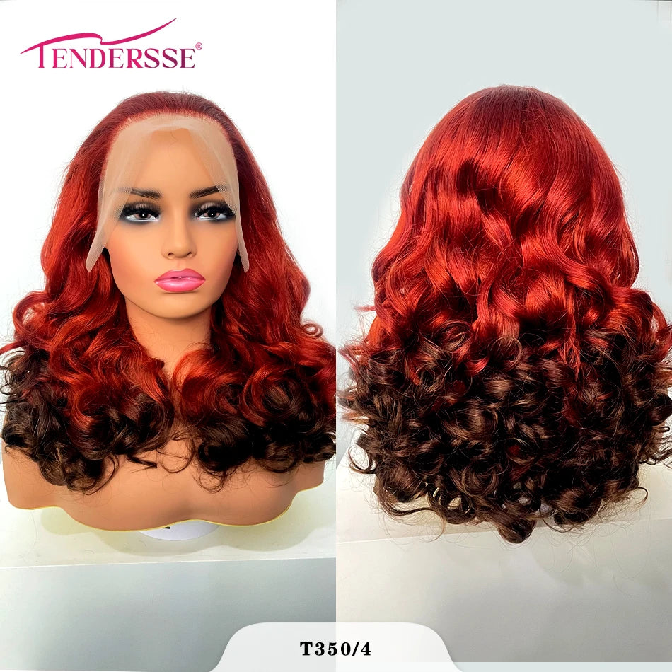 100% Brazilian Hair Super Double Drawn Bouncy Loose Body Wave Glueless 13X4 Lace Frontal Human Hair Wigs For Girls 250 Density