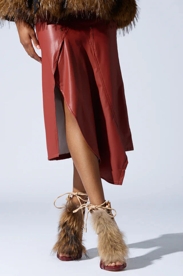 2025 Furry Belt Buckle Ankle Boots Women Sweet Fashion Boots Lace Up High Heeled Shoes Ladies Nifty Party Big Size Boots 44