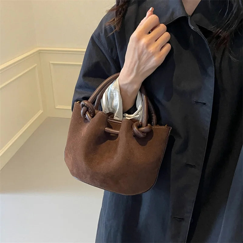 Women Large Capacity Bucket Handbag Fashion Simple Tote Crossbody Bag for Work Daily Shopping Travel