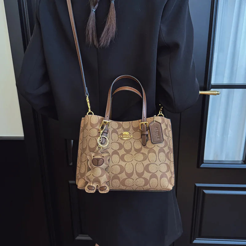 Designer New Luxury Fashion Handbag Women Casual Large Capacity Tote Bag Trendy Print Shoulder Crossbody Purse