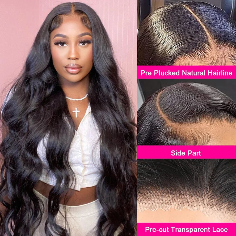 6×4 Glueless Brazilian Straight Lace Wig (Ready-to-Wear, Pre-Cut Lace)