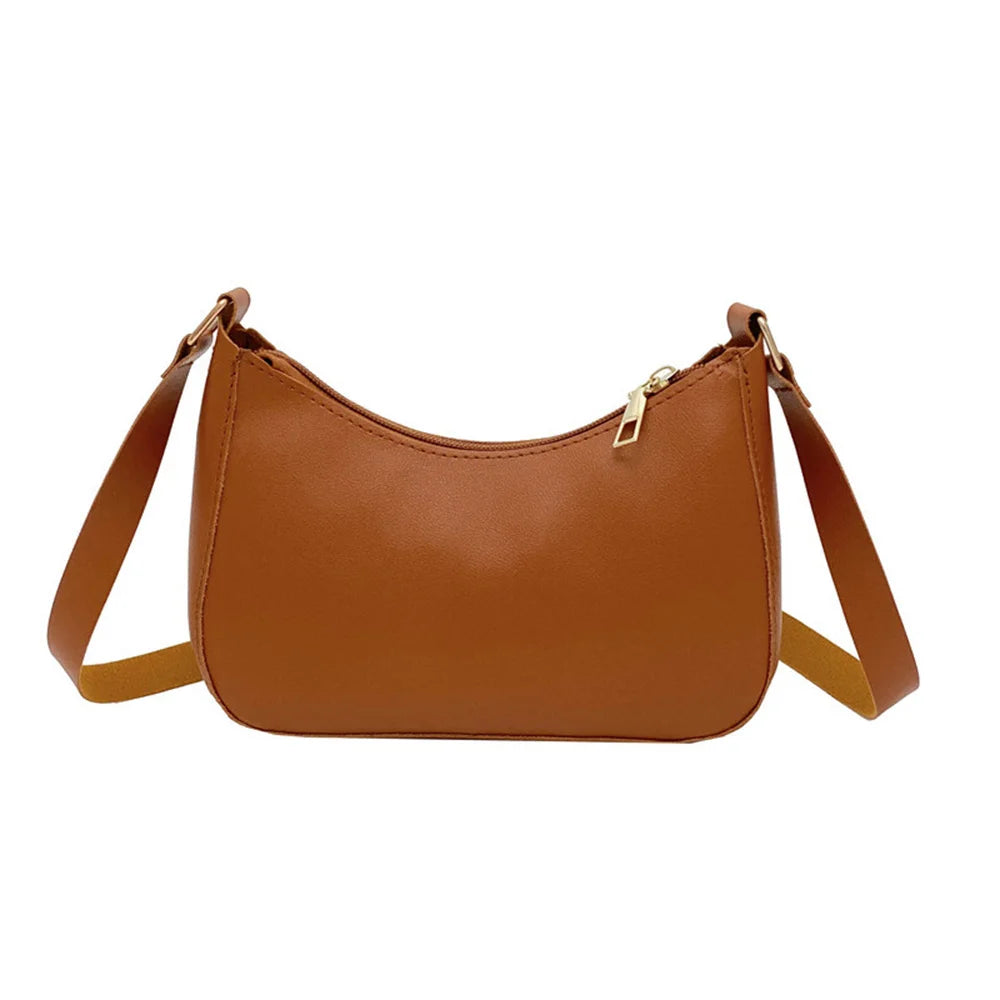 WOMEN'S Bag Underarm Bag  Handbags Retro Solid Color PU Leather Shoulder Underarm Bags Casual Women Hobos Handbags