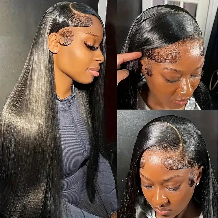 200 Density 13x6 Hd Lace Front Wig Straight Human Hair Wigs 360 Full Lace Wig Brazilian Pre Plucked Glueless 4x4 Lace Front Wigs