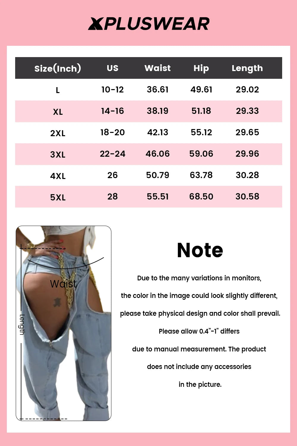 Plus Size Party Blue Casual Cut Out Denim Jeans