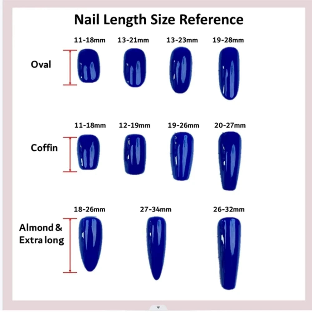 10Pcs High Quality Handmade Press on Nails Simple And Elegant  Royal A must For Trends Fashion Weapon Nail Stickers  Elegant