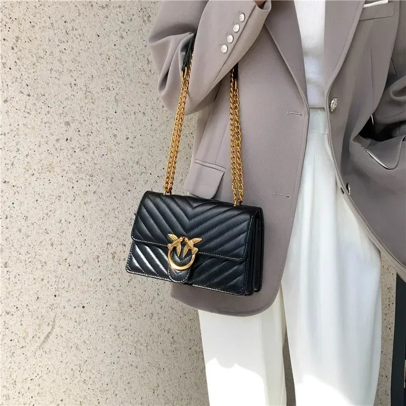 High End Luxury Women Handbag Elegant Leather Tote Fashionable Crossbody Bag Vintage Shoulder Bag Designe